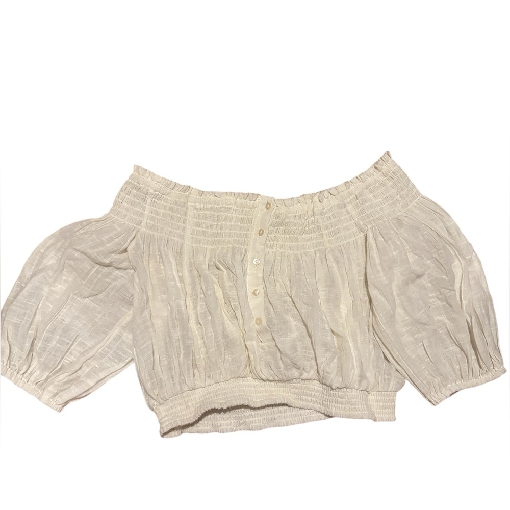 White Free People off the should top